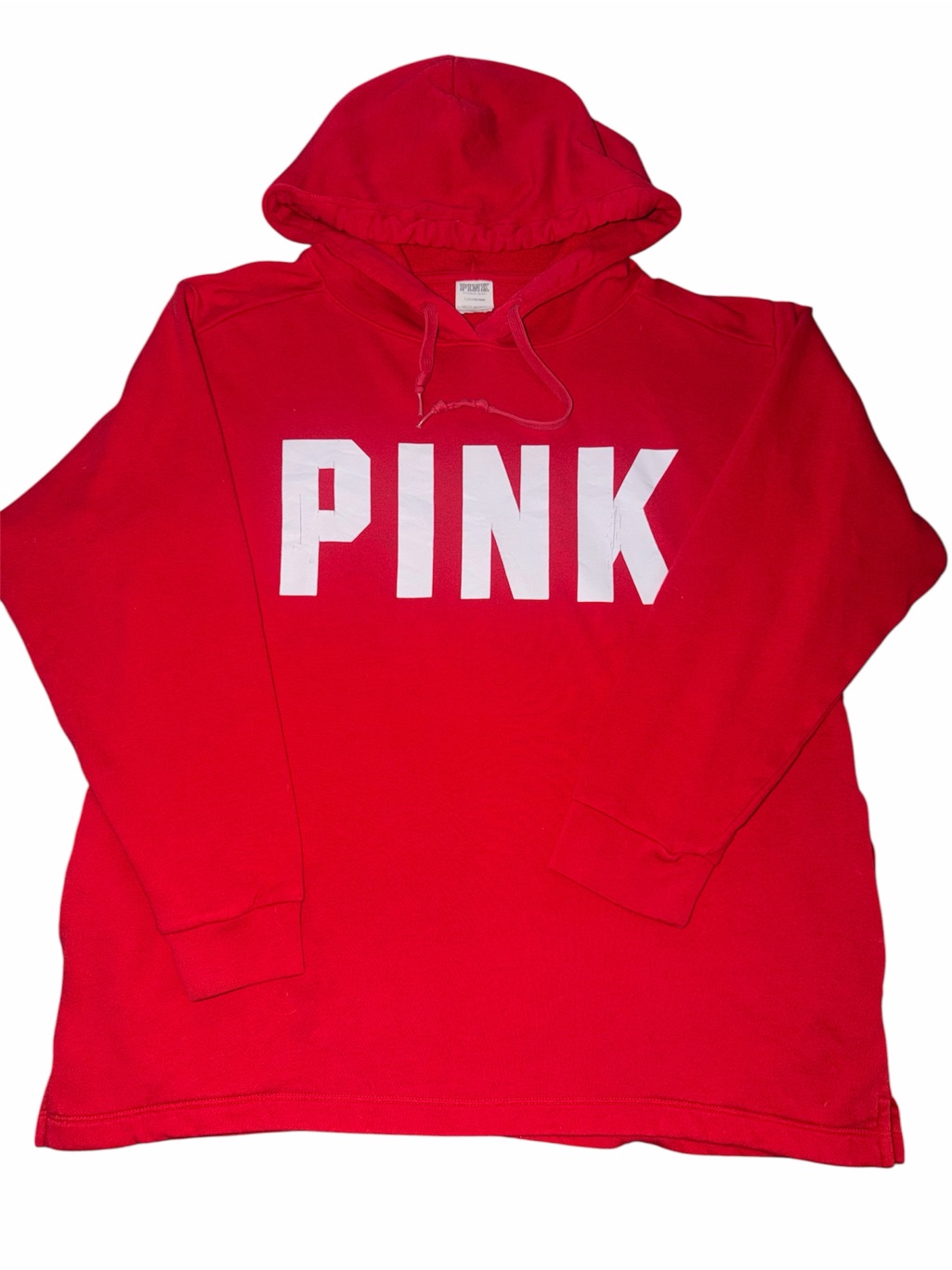 Pink Victoria's Secret Red Pullover Hoodie
